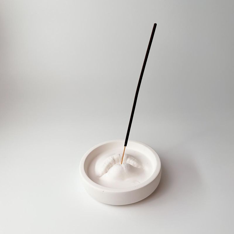 Lepper Røkelsesholder (Hvit)