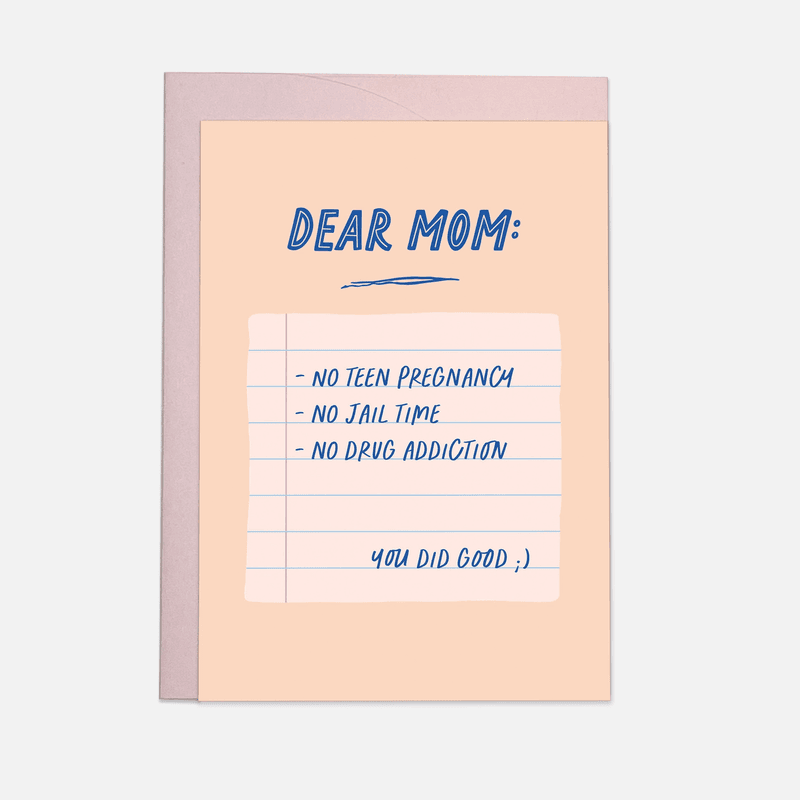 Dear Mom Gratulasjonskort