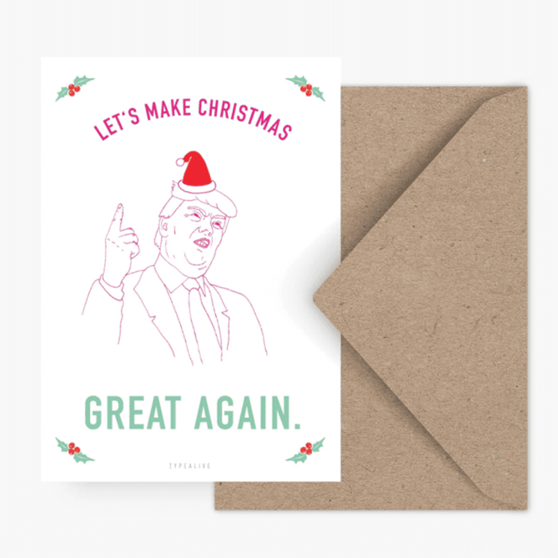 Make Christmas Great Again Julekort