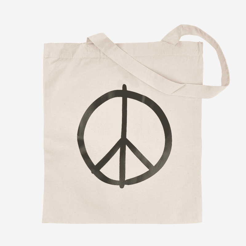Peace Sign Totebag