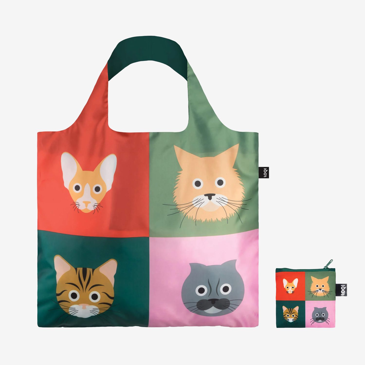 Handlenett med gøyalt katteprint. Miks og match alle handlenett: 2 for 350 kr.