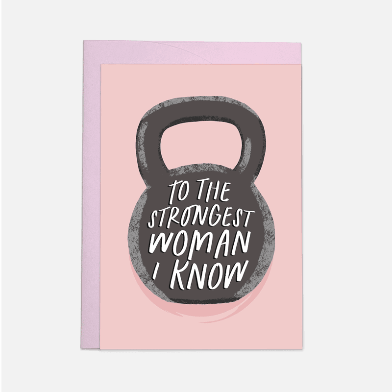 Strongest Woman Gratulasjonskort