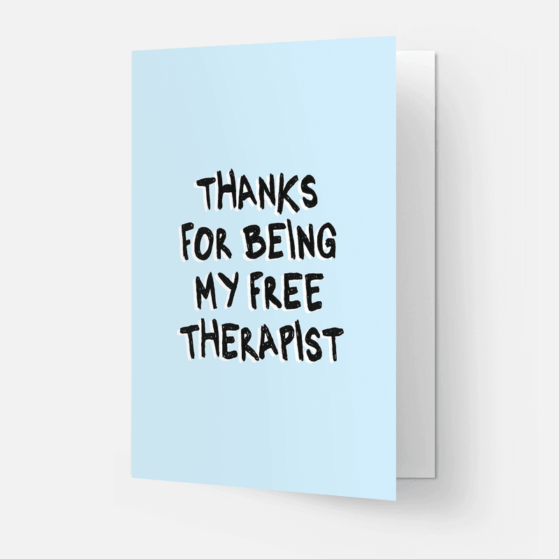 Free Therapist Gratulasjonskort